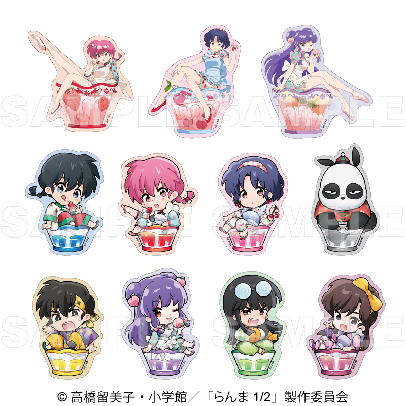 【2025年8月下旬発売】TVアニメ「らんま1/2」 ちゃぽんっ! トレーディング ステッカー フルーツフレーバー(全11種)
