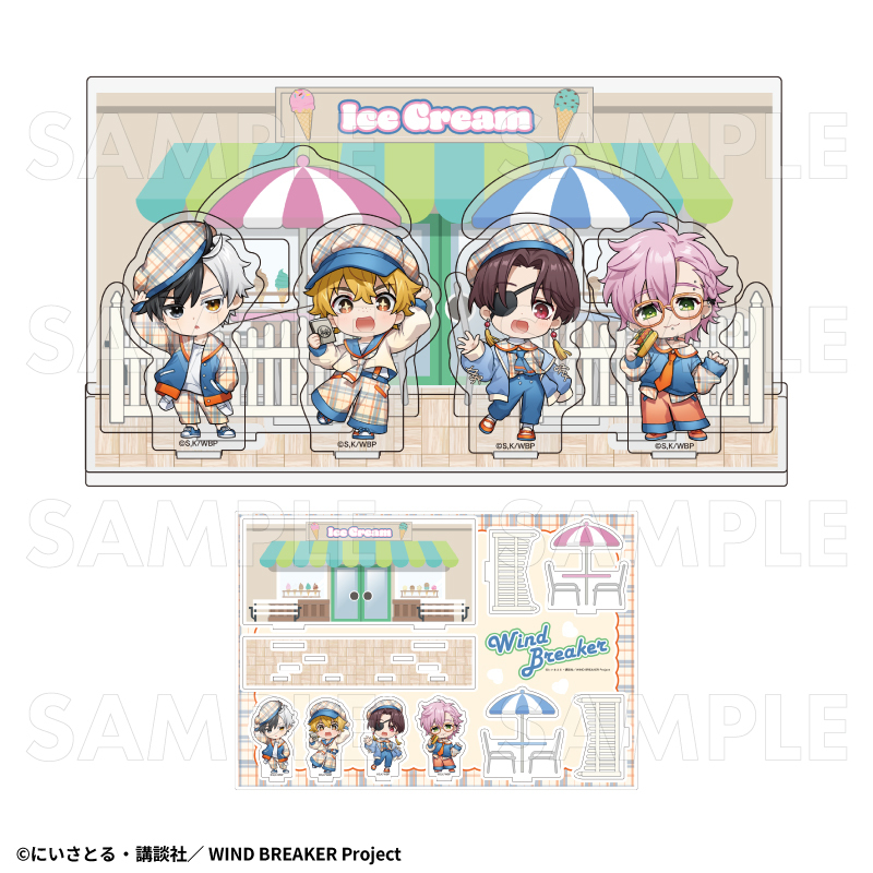 【2025年7月下旬発売】TVアニメ「WIND BREAKER」 アクリルジオラマ チェックセーラー(全2種)