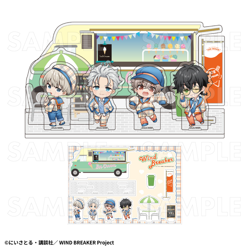 【2025年7月下旬発売】TVアニメ「WIND BREAKER」 アクリルジオラマ チェックセーラー(全2種)