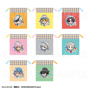 【2025年7月下旬発売】TVアニメ「WIND BREAKER」　巾着ポーチ　チェックセーラー（全8種）