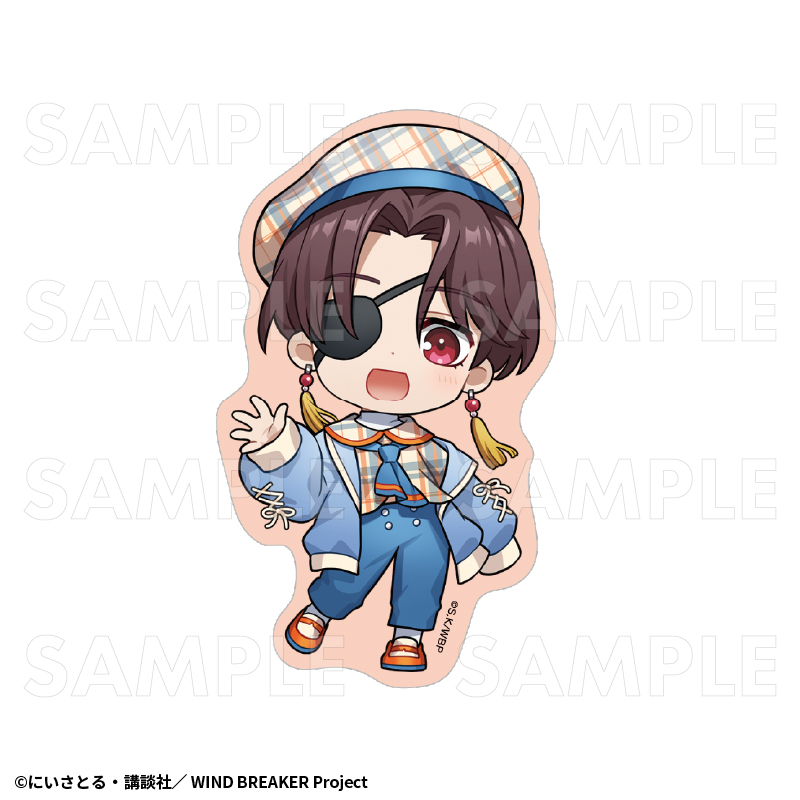 【2025年7月下旬発売】TVアニメ「WIND BREAKER」 ステッカー チェックセーラー(全8種)