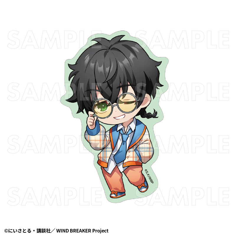 【2025年7月下旬発売】TVアニメ「WIND BREAKER」 ステッカー チェックセーラー(全8種)