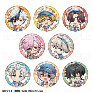 【2025年7月下旬発売】TVアニメ「WIND BREAKER」　トレーディング缶バッジ　チェックセーラー（全8種）