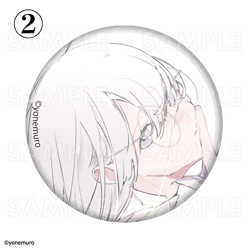 缶バッジ/米室画集発売記念 ポップアップストア(全3種)
