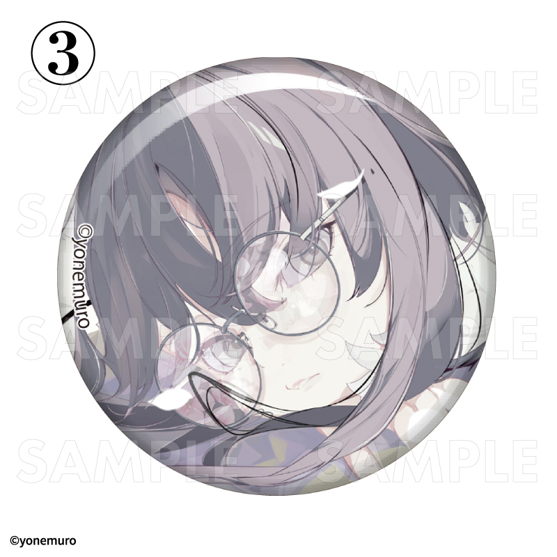 缶バッジ/米室画集発売記念 ポップアップストア(全3種)