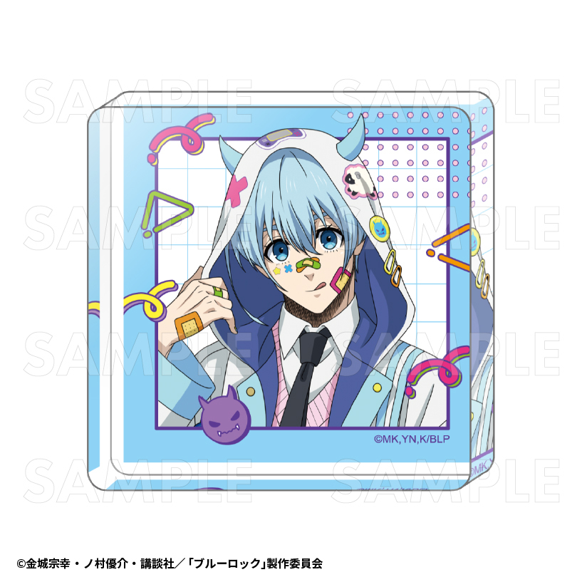 【2025年8月下旬発売】TVアニメ『ブルーロック』 ミニアクリルブロック でびデコパーカー(全8種)