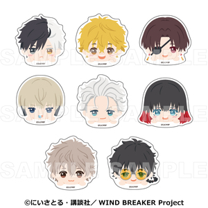 【2025年10月下旬発売】TVアニメ「WIND BREAKER」　ちょこっテ！　トレーディングステッカー（全8種）