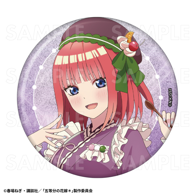 【2025年9月下旬発売】五等分の花嫁* 76mmグリッター缶バッジ 和パフェドレスver.(全5種)