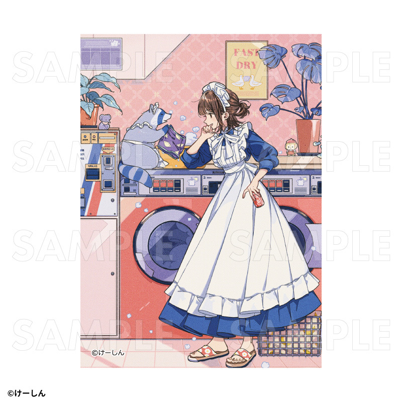 【2025年9月下旬発売】長方形ステッカー(5枚セット)/けーしん画集発売記念グッズ(全1種)