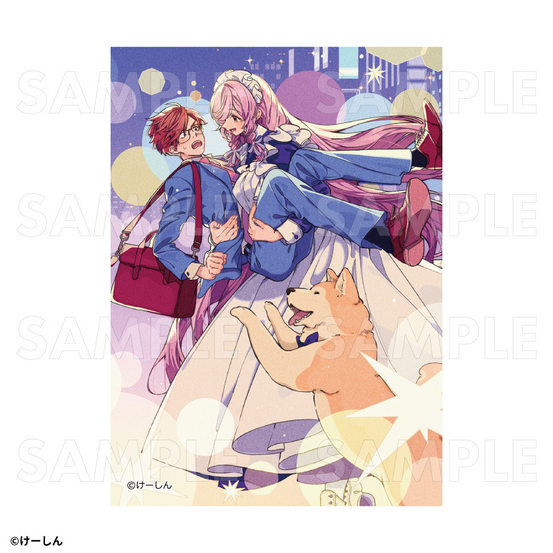 【2025年9月下旬発売】長方形ステッカー(5枚セット)/けーしん画集発売記念グッズ(全1種)