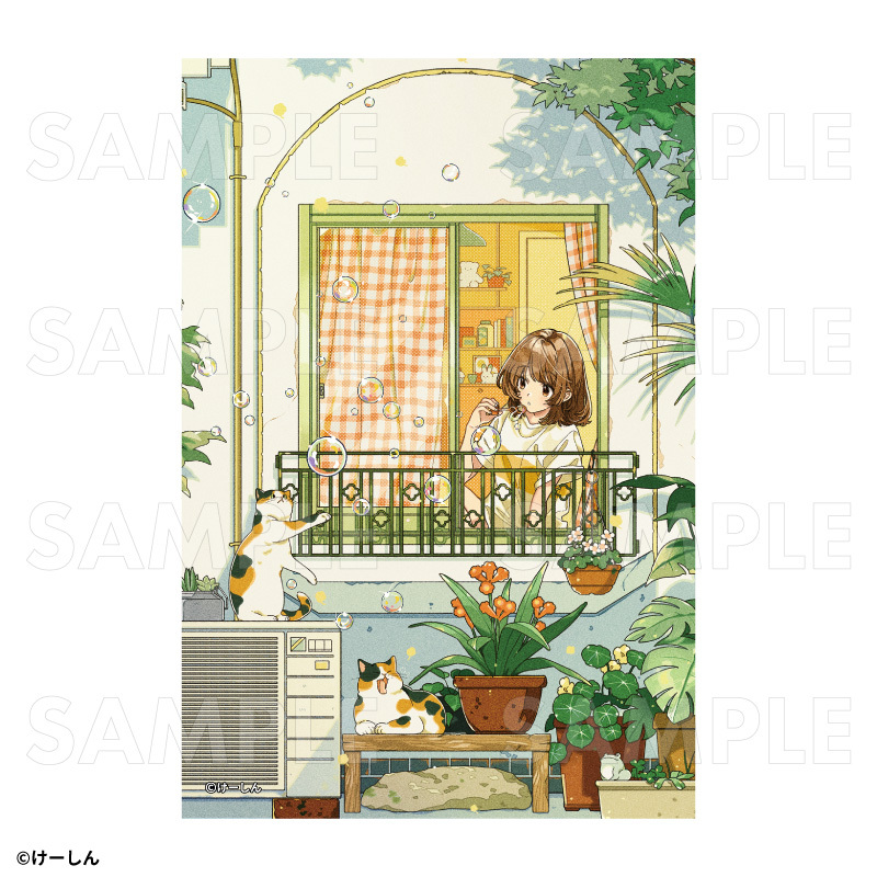 【2025年9月下旬発売】ポストカード(5枚セット)/けーしん画集発売記念グッズ(全1種)
