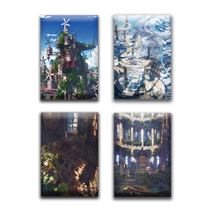 【2025年12月下旬発売】四角缶バッジ／わいっしゅ画集発売記念グッズ（全4種）