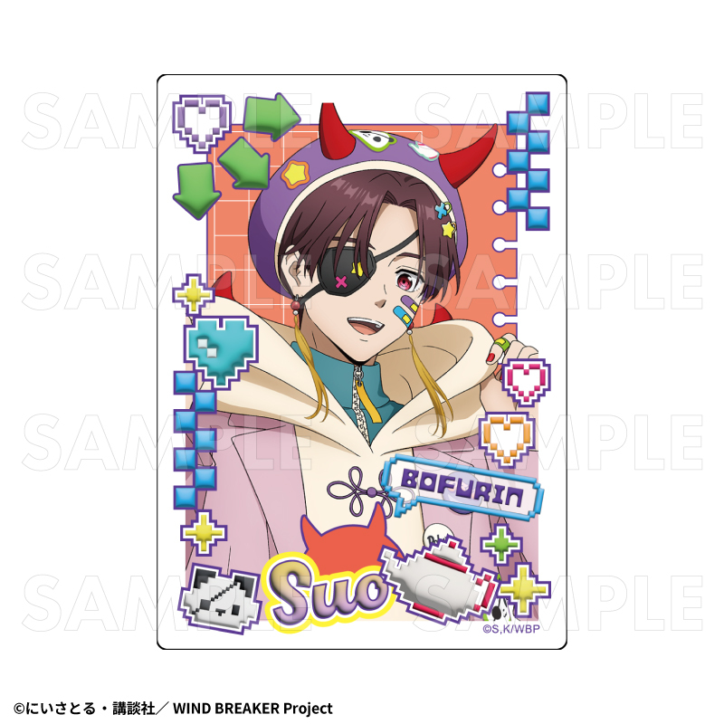 【2026年2月下旬発売】TVアニメ「WIND BREAKER」　トレーディングアクリルカード【でびデコパーカー】（全6種）
