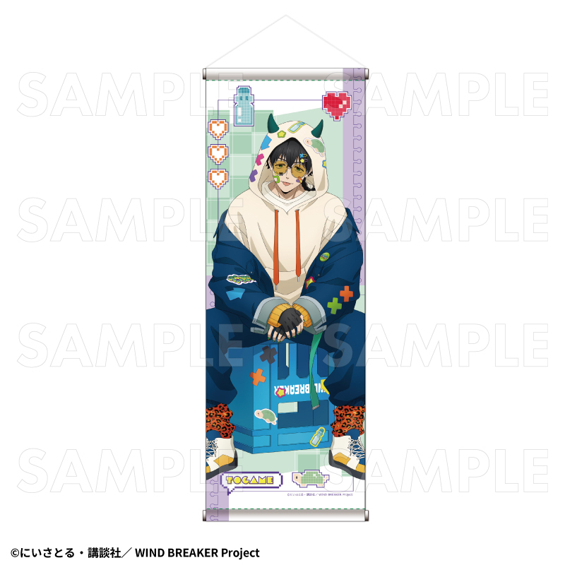 【2026年2月下旬発売】TVアニメ「WIND BREAKER」　B2半裁タペストリー【でびデコパーカー】（全6種）