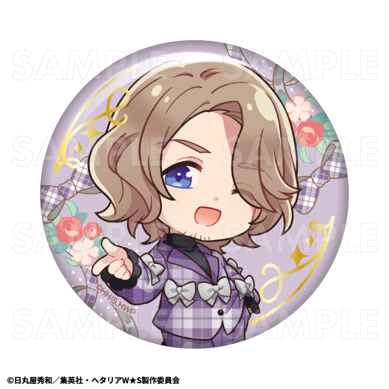 【2026年3月下旬発売】アニメ「ヘタリア World★Stars」 トレーディング箔押し缶バッジ　バレエコアStyle（全8種）