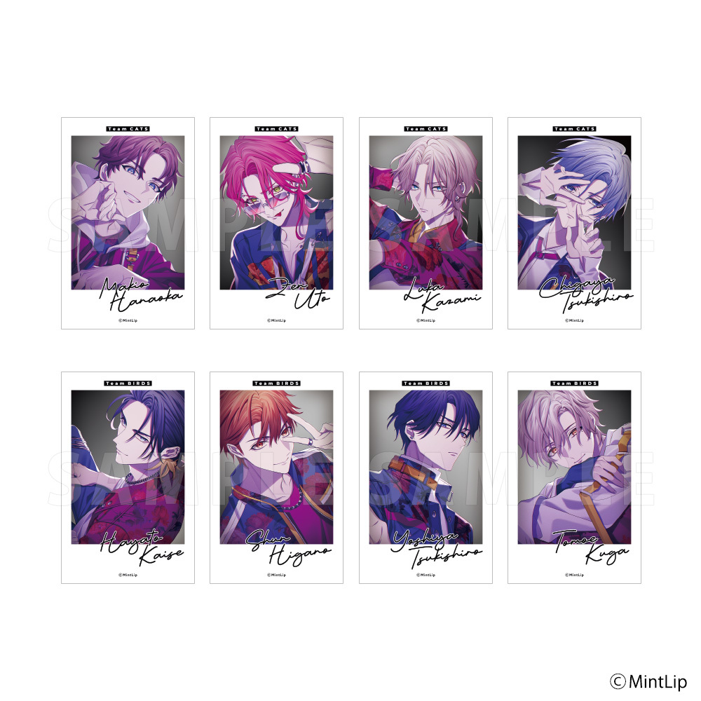 ハンサムロンダリング トレーディングミニフォトカード Violet ver.（全8種）