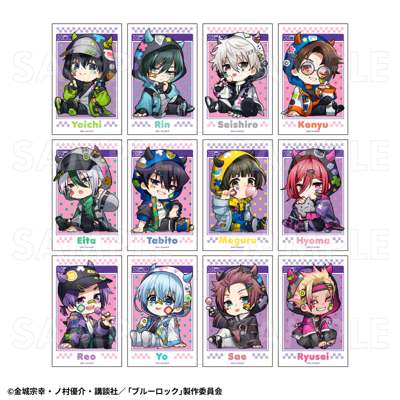 【2026年5月下旬発売】TVアニメ『ブルーロック』　トレーディングミニブロマイド　でびデコパーカー ちびキャラver.（全12種）