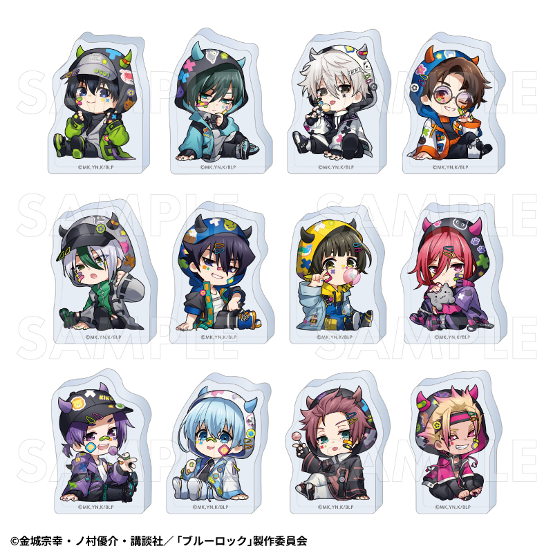 【2026年5月下旬発売】TVアニメ『ブルーロック』 アクリルブロック でびデコパーカー ちびキャラver.(全12種)