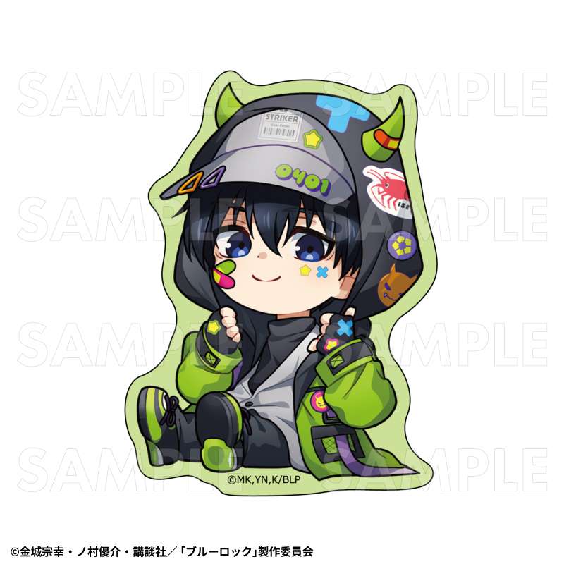 【2026年5月下旬発売】TVアニメ『ブルーロック』 ダイカットステッカー でびデコパーカー ちびキャラver.(全12種)