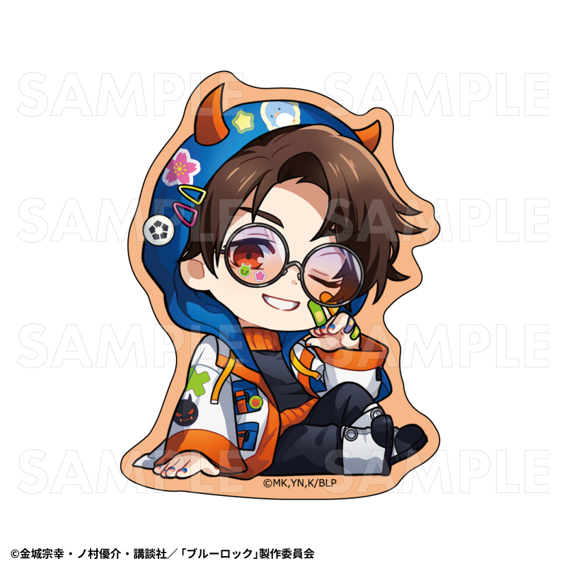 【2026年5月下旬発売】TVアニメ『ブルーロック』 ダイカットステッカー でびデコパーカー ちびキャラver.(全12種)