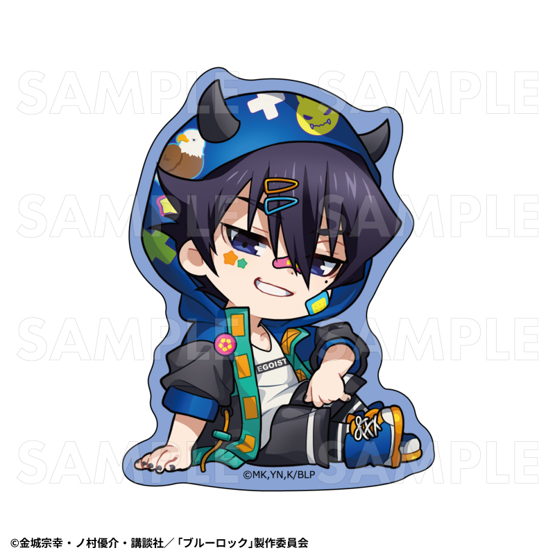 【2026年5月下旬発売】TVアニメ『ブルーロック』 ダイカットステッカー でびデコパーカー ちびキャラver.(全12種)