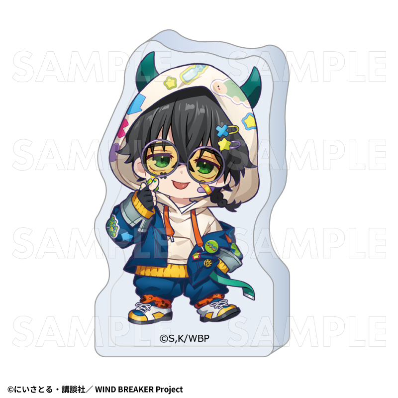 【2026年8月下旬発売】TVアニメ「WIND BREAKER」【でびデコパーカー】ちびキャラver.　アクリルブロック（全11種）