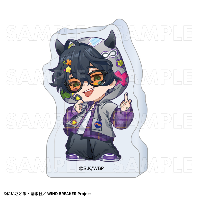 【2026年8月下旬発売】TVアニメ「WIND BREAKER」【でびデコパーカー】ちびキャラver.　アクリルブロック（全11種）
