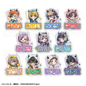 【2026年8月下旬発売】TVアニメ「WIND BREAKER」【でびデコパーカー】ちびキャラver.　お名前バッジ（全11種）
