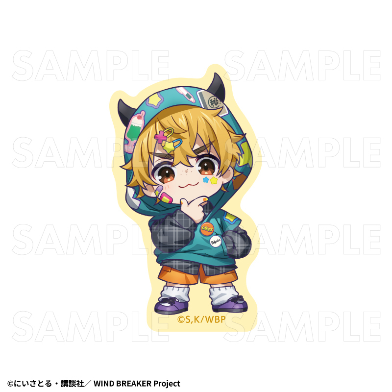 【2026年8月下旬発売】TVアニメ「WIND BREAKER」【でびデコパーカー】ちびキャラver. ダイカットステッカー(全11種)