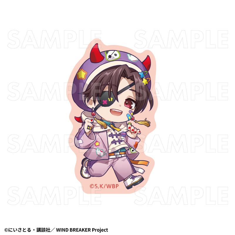 【2026年8月下旬発売】TVアニメ「WIND BREAKER」【でびデコパーカー】ちびキャラver. ダイカットステッカー(全11種)