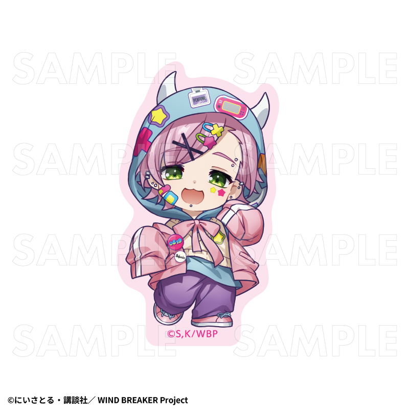 【2026年8月下旬発売】TVアニメ「WIND BREAKER」【でびデコパーカー】ちびキャラver. ダイカットステッカー(全11種)