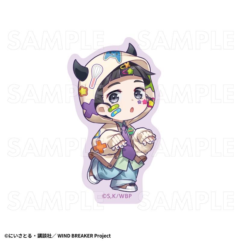 【2026年8月下旬発売】TVアニメ「WIND BREAKER」【でびデコパーカー】ちびキャラver. ダイカットステッカー(全11種)