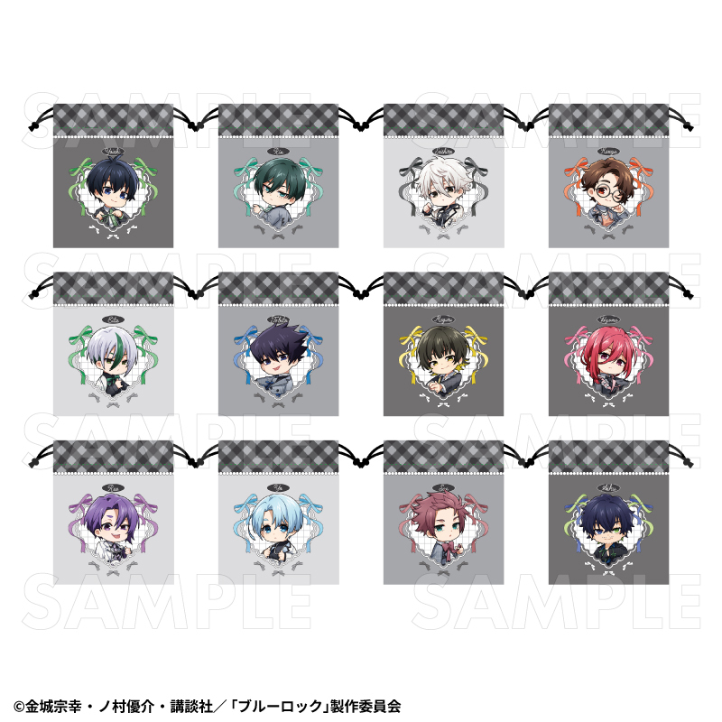 【2026年10月下旬発売】TVアニメ『ブルーロック』バレエコアStyle ちびキャラver. 巾着ポーチ(全12種)