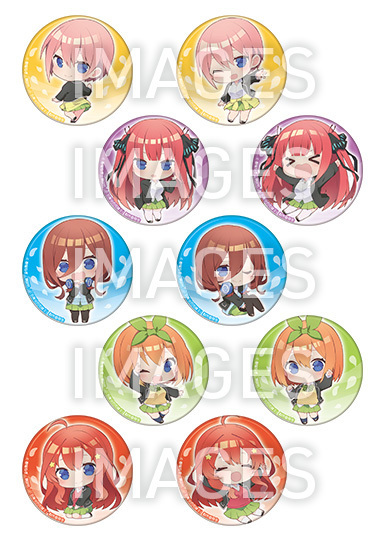 五等分の花嫁 和紙風缶バッジ 全10種 五等分の花嫁 ティームストア